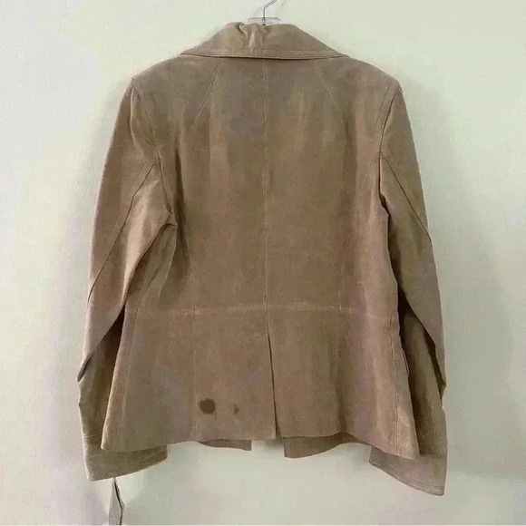 Terry Lewis Classic Luxuries Suede 100% Genuine Leather Jacket Women’s Sz Medium - Picture 11 of 16